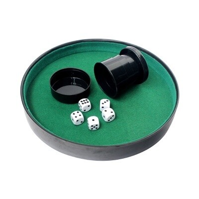 99-26005 Dice Tray, 5x16mm dice, Collaspable cup