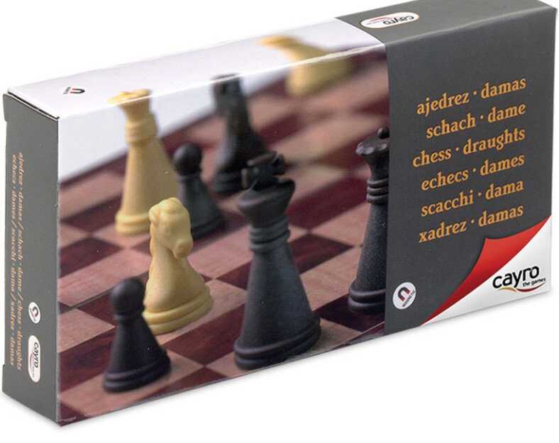 97-0450 Cayro,Magnetic Chess &amp; Draught Set Small