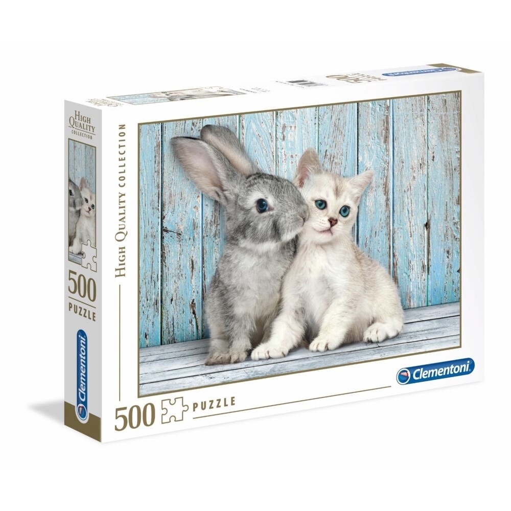 CLM35004 500PC HQC -CAT &amp; BUNNY (2) ML