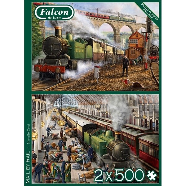 71-11331  2x500pc,Mail By Rail