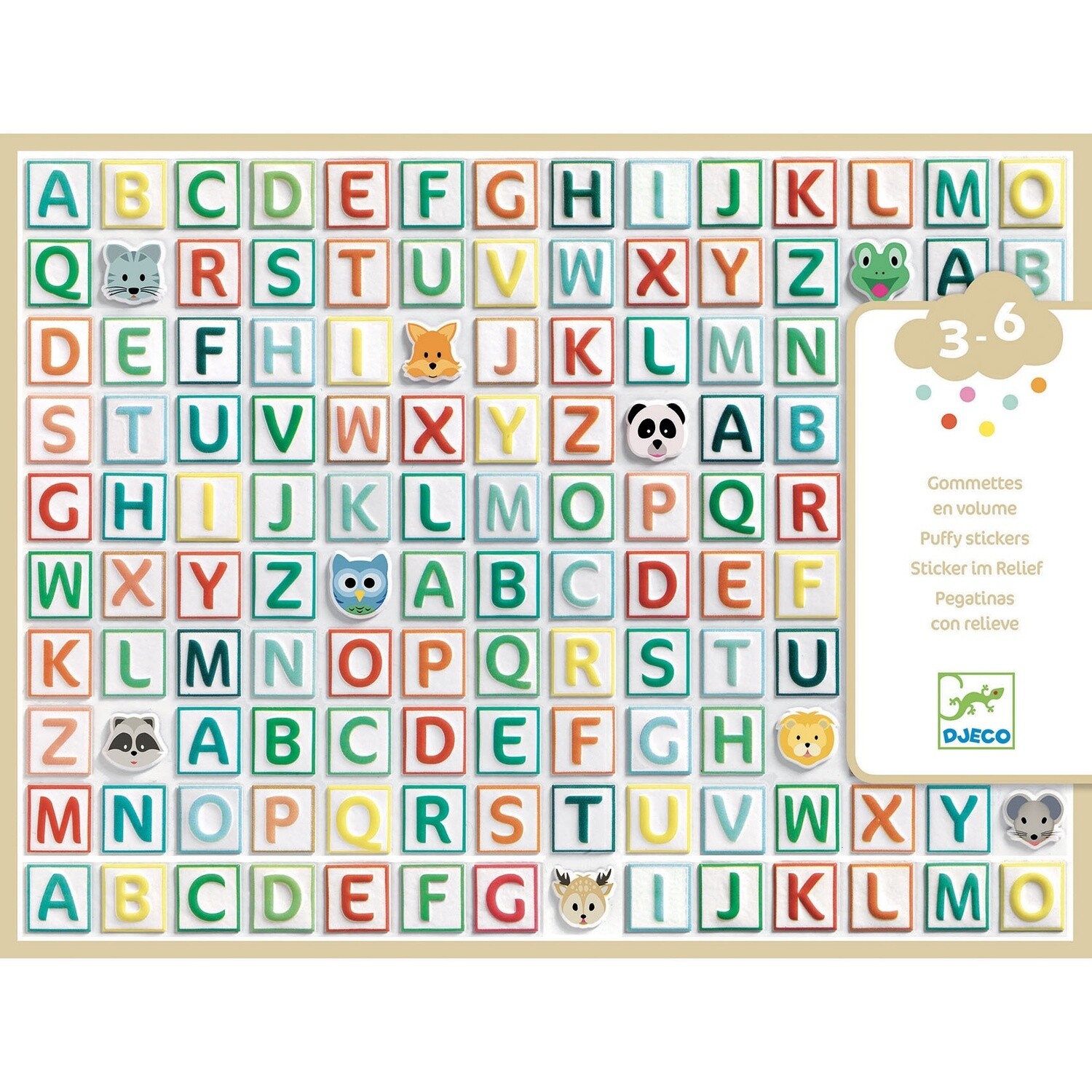 DJ09078 Alphabet stickers