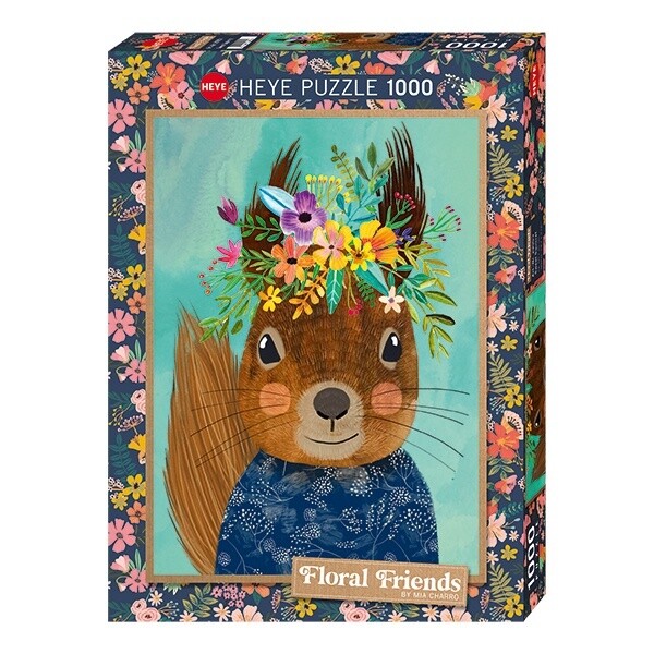 78-29953  1000 pcs, Sweet Squirrel, Floral Friends