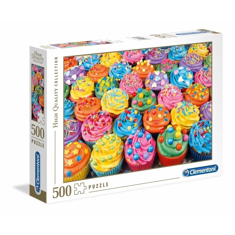 CLM35057 500PC HQC - COLORFUL CUPCAKES (2) ML