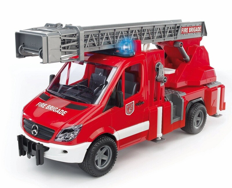 02532 MB Sprinter Fire Engine with Ladder Water Pump &amp;Light/Sound Module