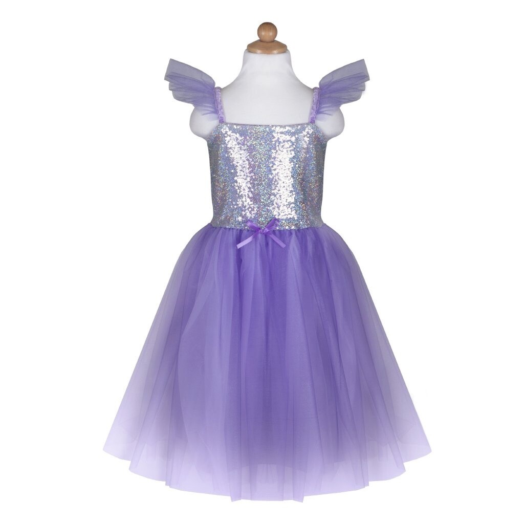 32337 Sequins Princess Dress Lilac 7-8