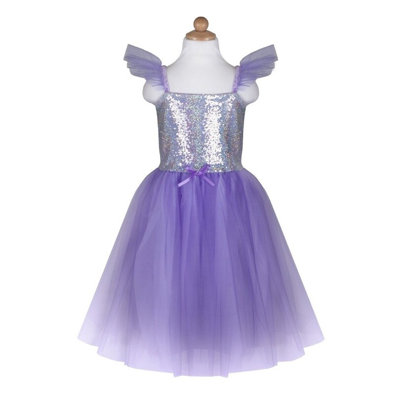 32337 Sequins Princess Dress Lilac 7-8