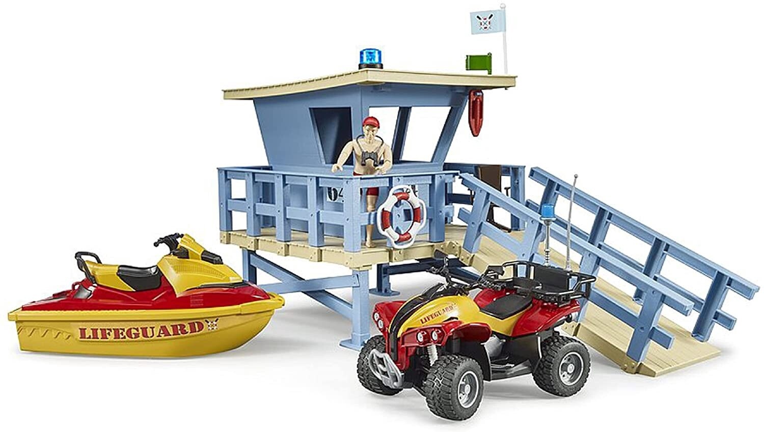 62780 bworld Life Guard Station w Quad and personal water craft