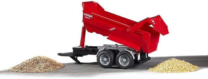 02225 Krampe tandem halfpipe tipping trailer