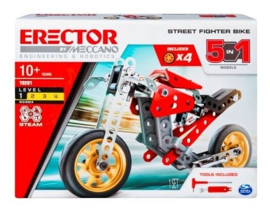 SPI 6053371 MECCANO - 5 IN 1 STREET FIGHTER BIKE (4) BL