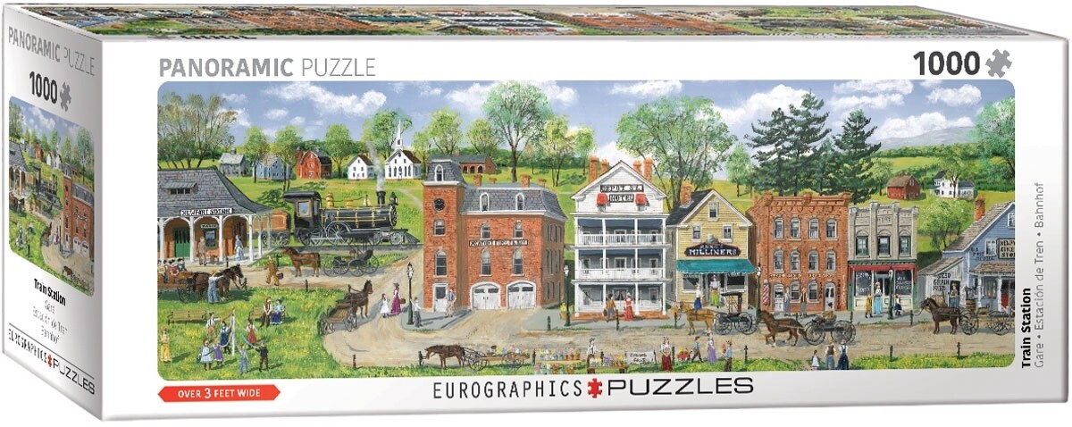6010-5386 Train Station Panorama by Fair 1000pc