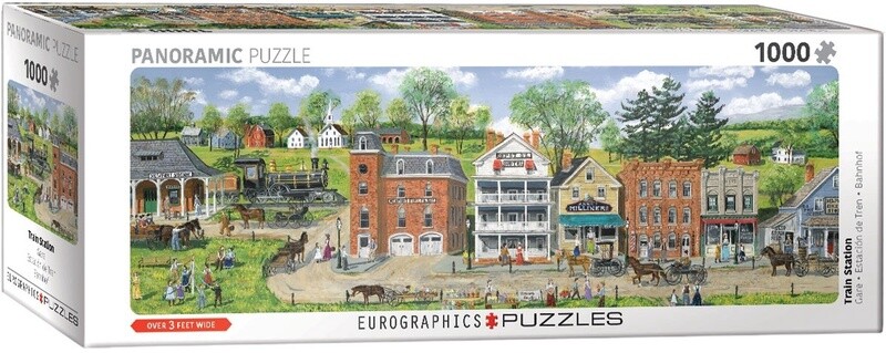 6010-5386 Train Station Panorama by Fair 1000pc