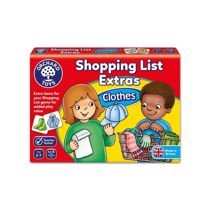 101167 SHOPPING LIST-EXTRAS: CLOTHES
