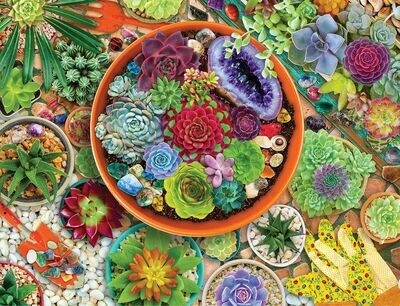 SP-3301616 NJ 500PC PUZZLE-SUCCULENT 	EACH