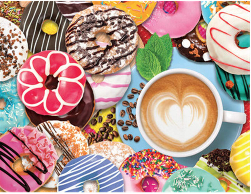 SP3301596 500PC PUZZLE-DONUTS N&#39; COFFEE