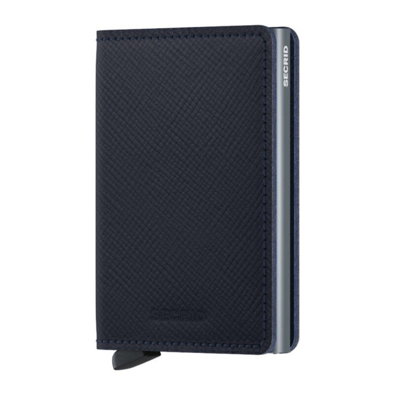 Slimwallet Saffiano Navy