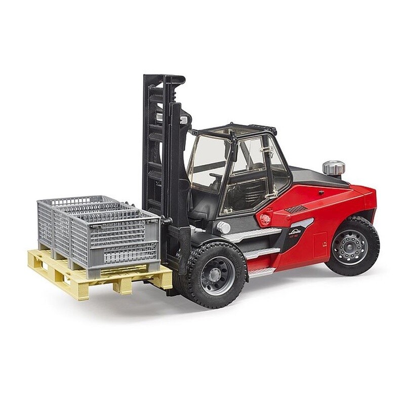 02513 NEW Linde HTI60 Fork Lift w pallet and 3 cargo cages