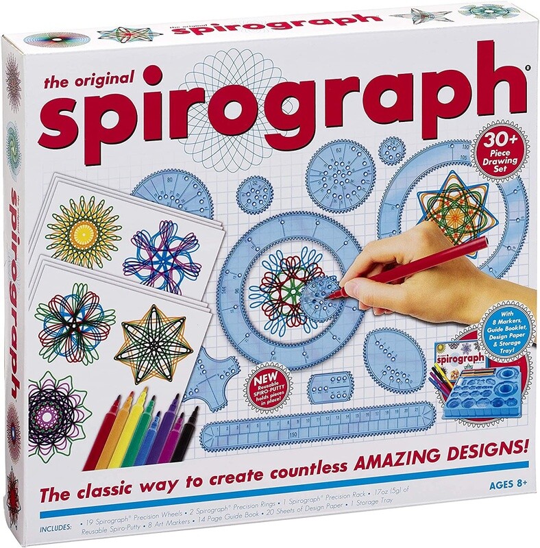 KAHOO01081 SPIROGRAPH KIT w/4pk MARKERS (BILINGUAL)