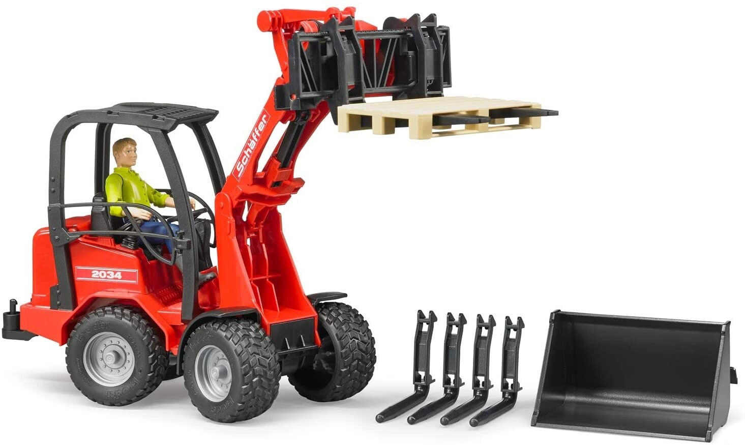 02191 Schaeffer Compact loader 2034 w figure and access