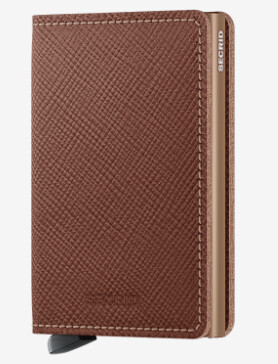 Slimwallet Saffiano Caramel