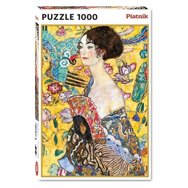 80-05527 1000pc,Klimt, Lady with a fan