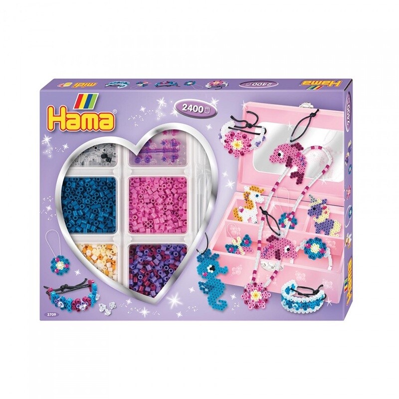 3709  -  STRIPED BEADS ACTIVITY BOX (2400 PIECES)