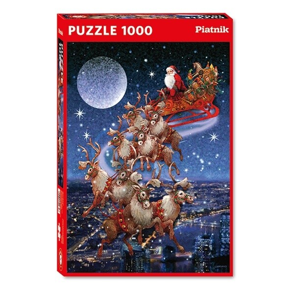 80-05497 1000pc. Santa&#39;s Flying Sleigh