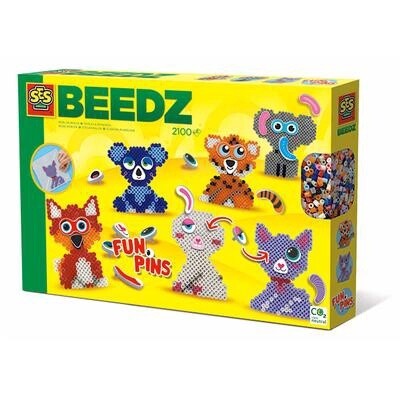 89-06308 Iron on beads, FunPins Animals