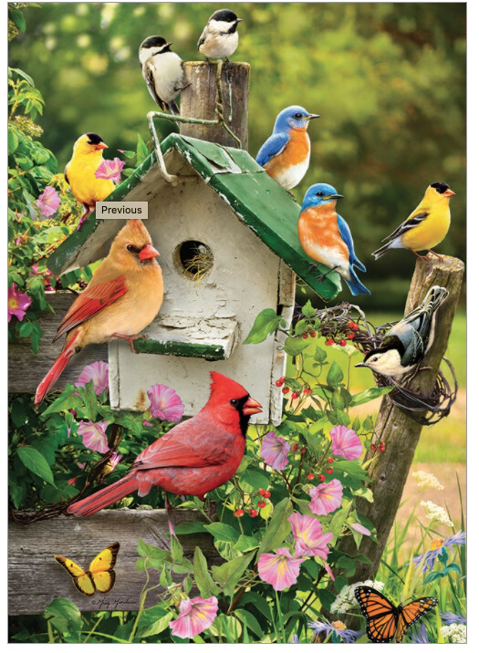 58876 Singing Around the Birdhouse (tray)