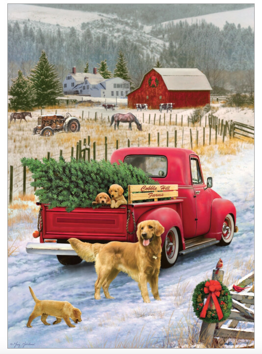 58891 Red Truck Farm (tray)