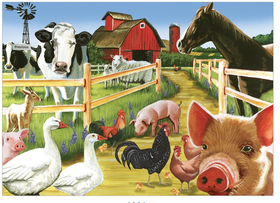 58880 Farmyard Welcome (tray)