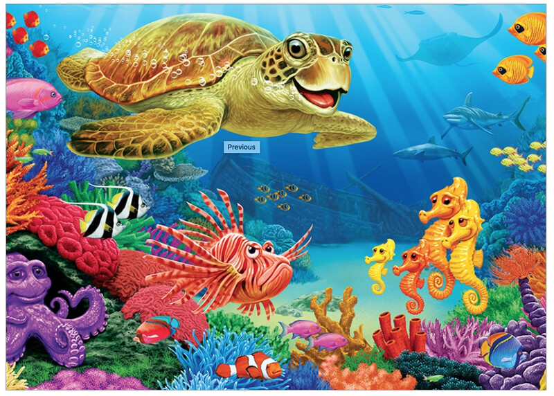 58866 Undersea Turtle (tray)