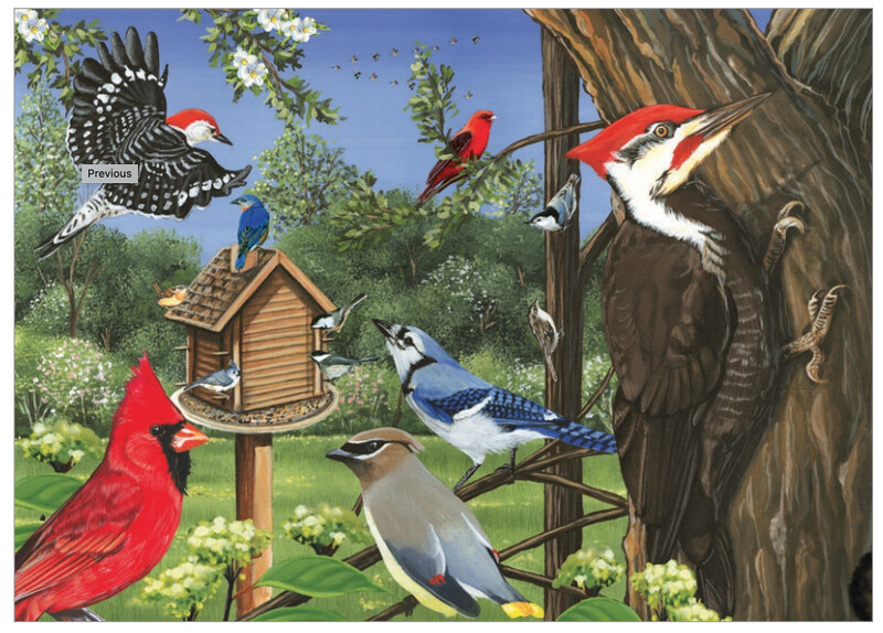 58848 Around the Birdfeeder (tray)