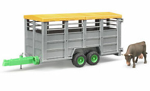 02227 Livestock trailer with 1 cow