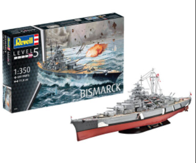 910-05040 1/350 Battleship Bismarck (1/ctn