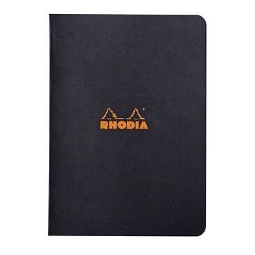 119166 RHODIA NOTEBOOK DOT 8.25x11.75 BLACK