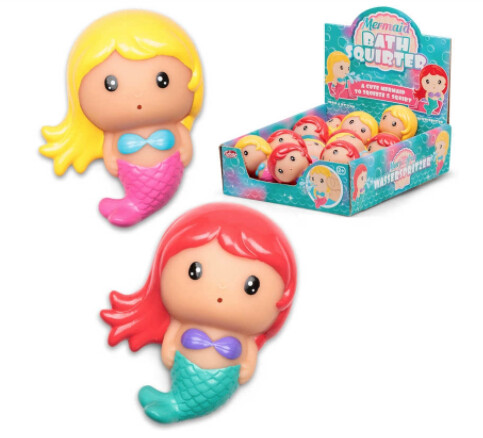 135310 MERMAID BATH SQUIRTER (MULT)