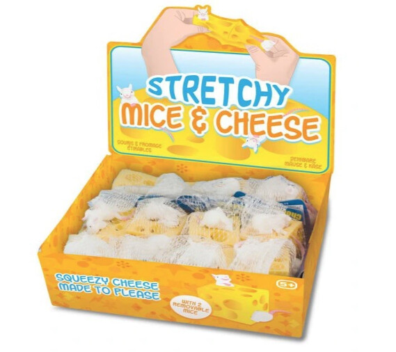 057957 STRETCHY MICE AND CHEESE (MULTI)