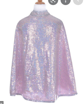 50663 Silver Sequins Cape 3-4