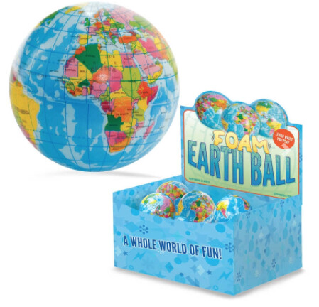 08423630 FOAM EARTH BALL (MULTI)