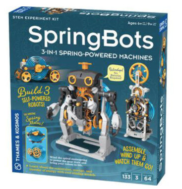 TK550038 SpringBots: 3-in-1 Spring-Powered Machines