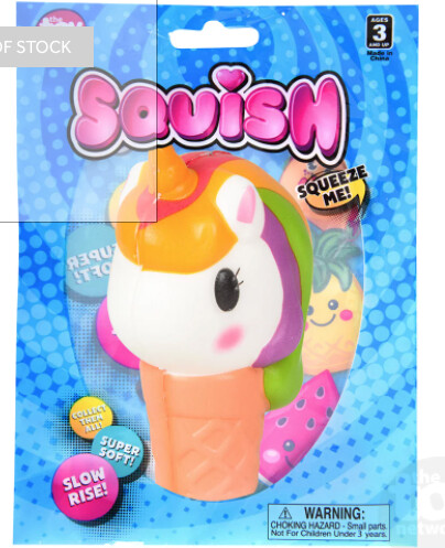 03-SUIC01 Squish Unicorn Ice Cream 4&quot;