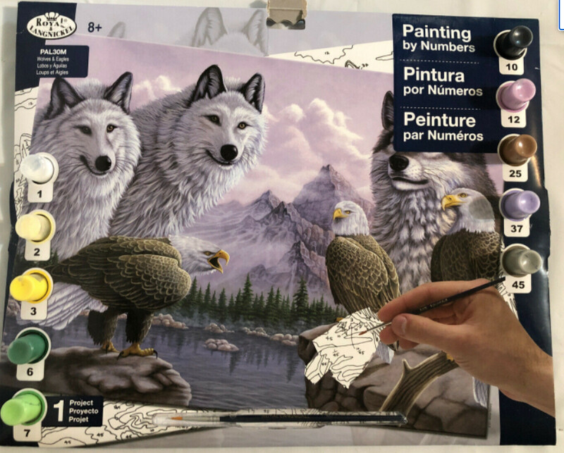 R-06845 Large PBN Wolves and Eagles