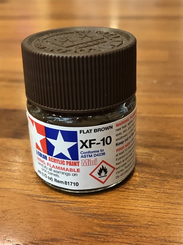 799-81710 XF-10 FLAT BROWN ACRYLIC MINI