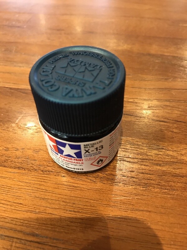 799-81513 X-13 METALLIC BLUE ACRYLIC MINI