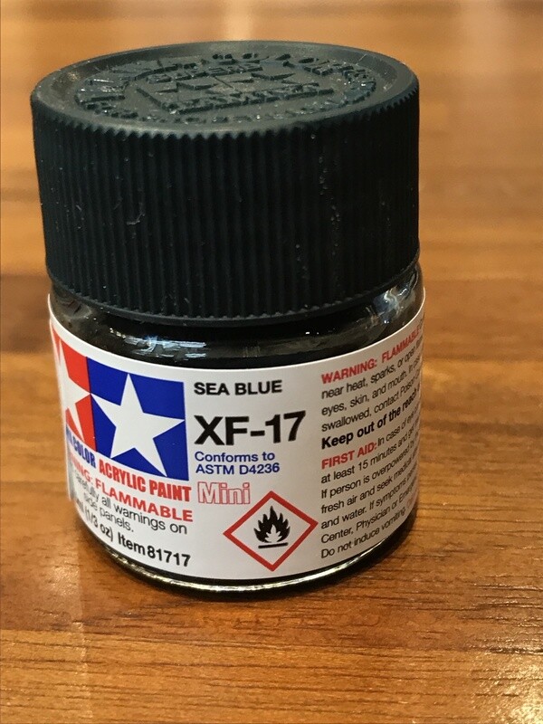 799-81717 XF-17 FLAT SEA BLUE ACRYLIC MINI