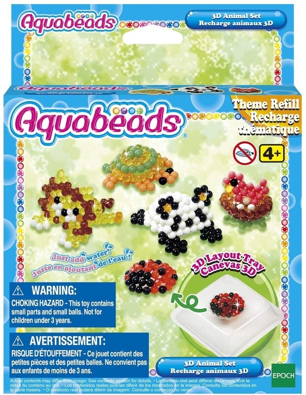 AB31447 BL 3D ANIMAL SET AQUABEADS