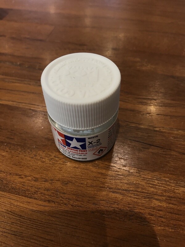 799-81502 X-2 WHITE ACRYLIC GLOSS MINI