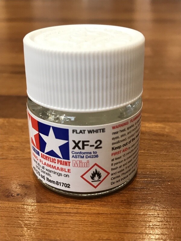 799-81702 XF-2 FLAT WHITE ACRYLIC MINI