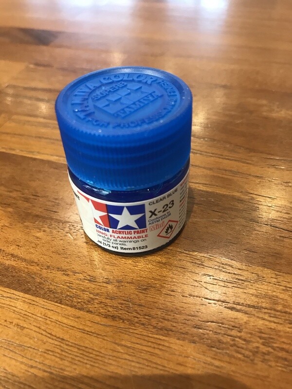 799-81523 X-23 CLEAR BLUE ACRYLIC GLOSS MINI
