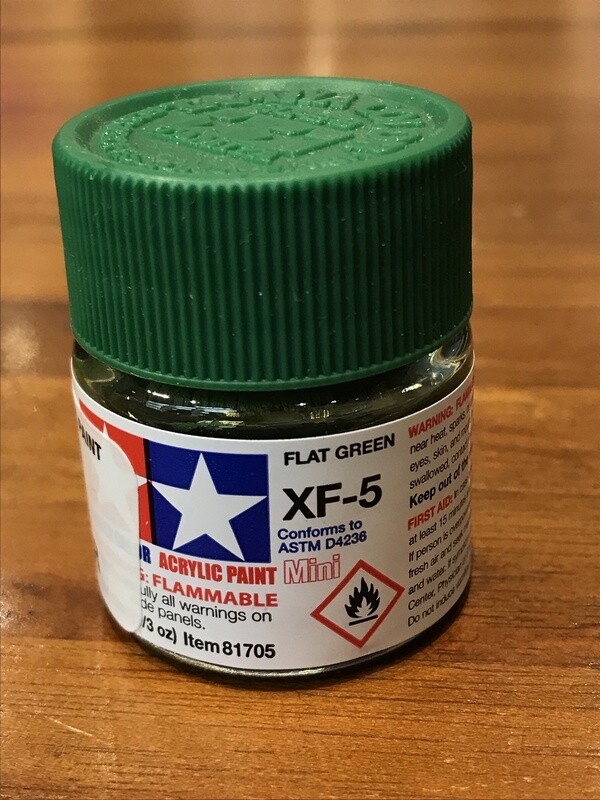 799-81705 XF-5 FLAT GREEN ACRYLIC MINI